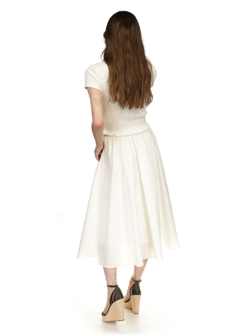 Womens A-Line Cotton Skirt