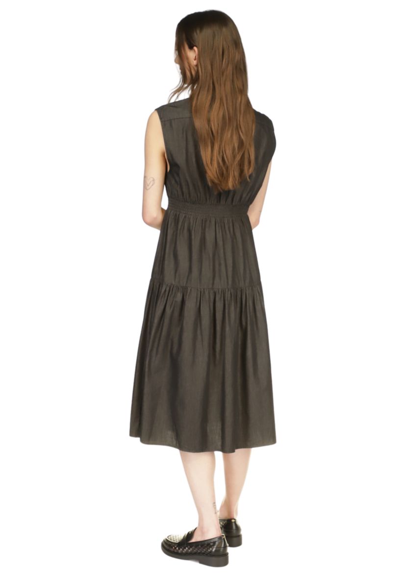 Womens Charm Zip Midi Dress 