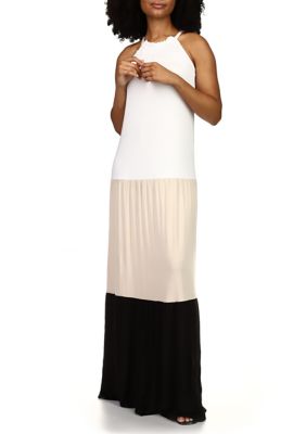 MICHAEL Michael Kors Women's Color Block Halter Maxi Dress | belk