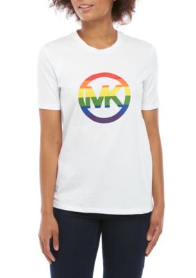 MICHAEL Michael Kors Rainbow Logo T Shirt | belk