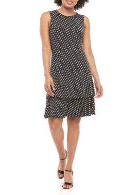 MICHAEL Michael Kors Slice Dot Sleeveless Flounce Dress | belk