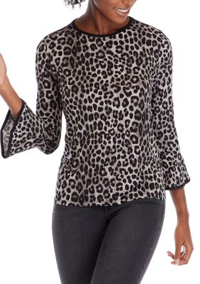 pink leopard tops