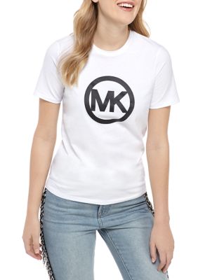 MICHAEL Michael Kors Petite Circle Logo Graphic T-Shirt | belk