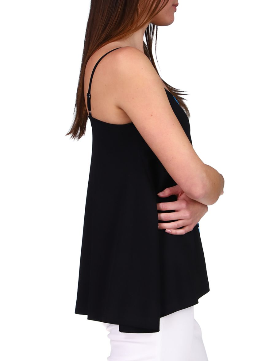Petite Sleeveless Sixties Floral Top