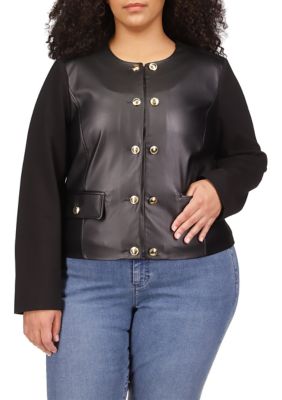 plus size military jacket