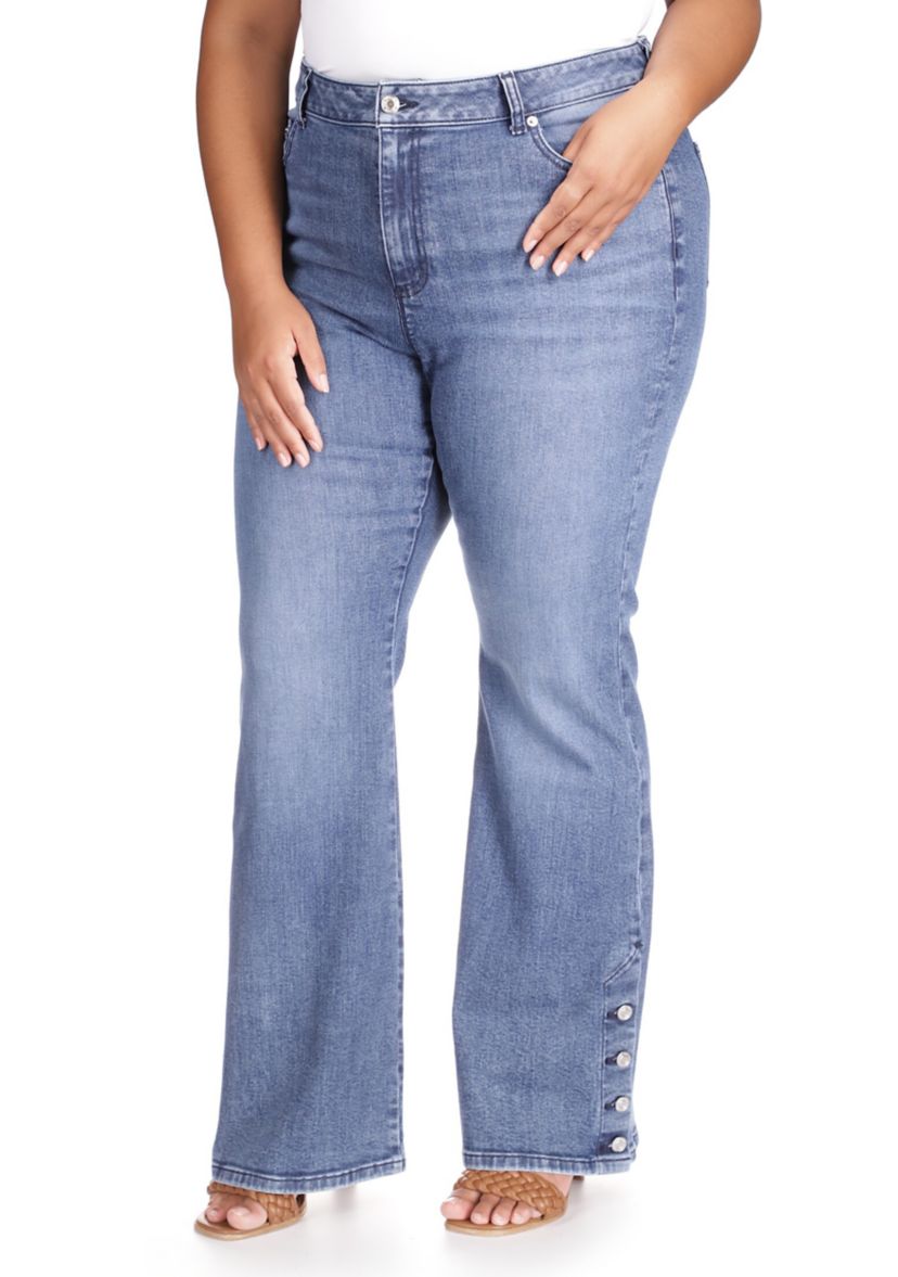 Plus Size Selma Shank Flare Denim Jeans