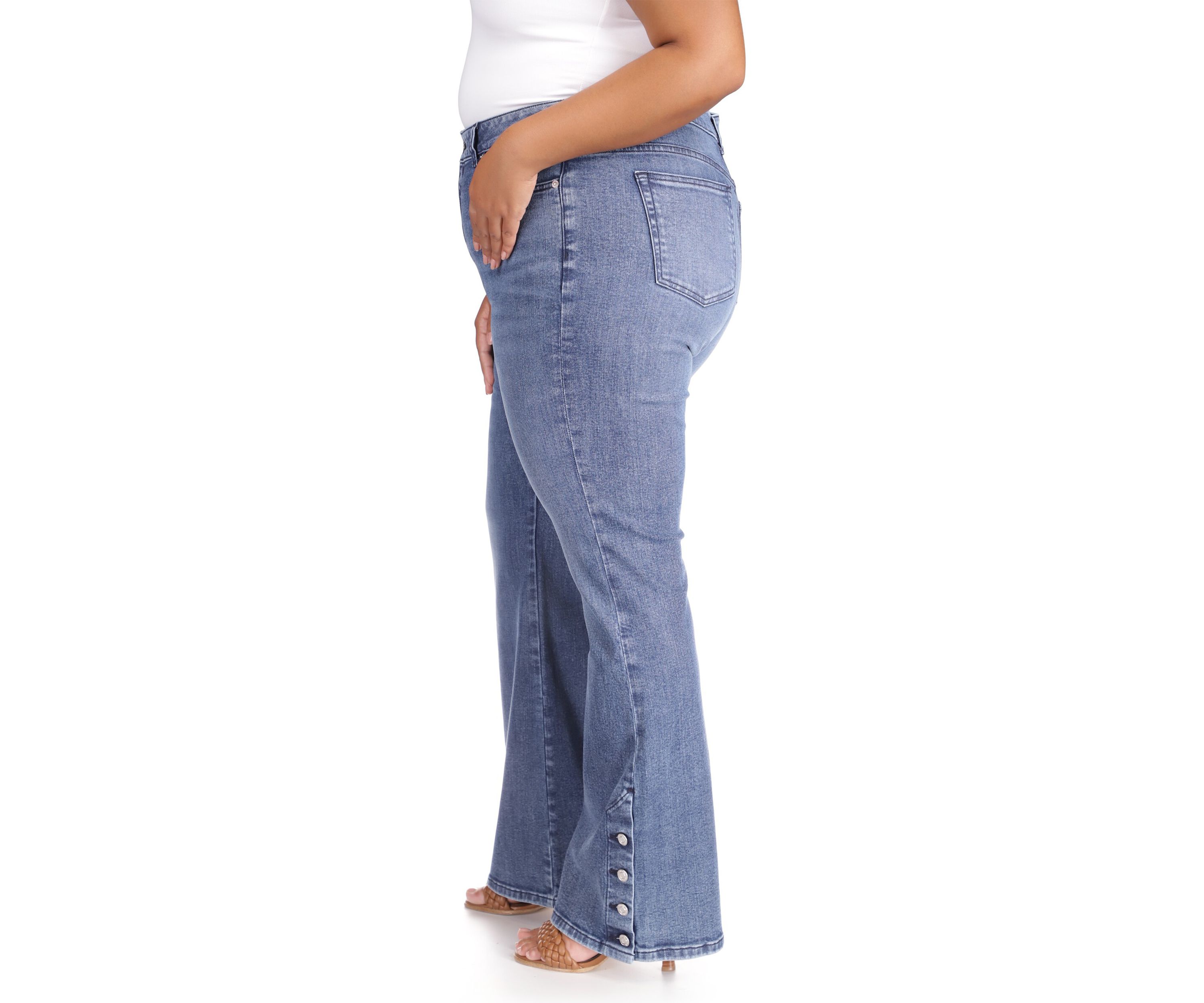 Plus Size Selma Shank Flare Denim Jeans