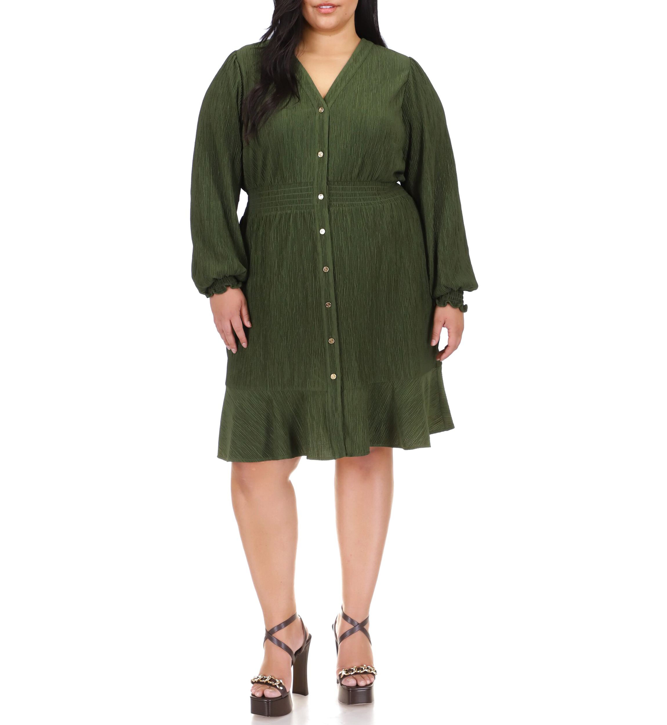 Plus Size Smocked Waist Dress