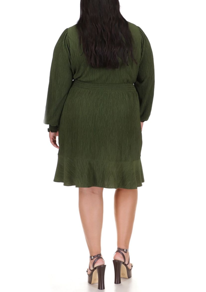 Plus Size Smocked Waist Dress