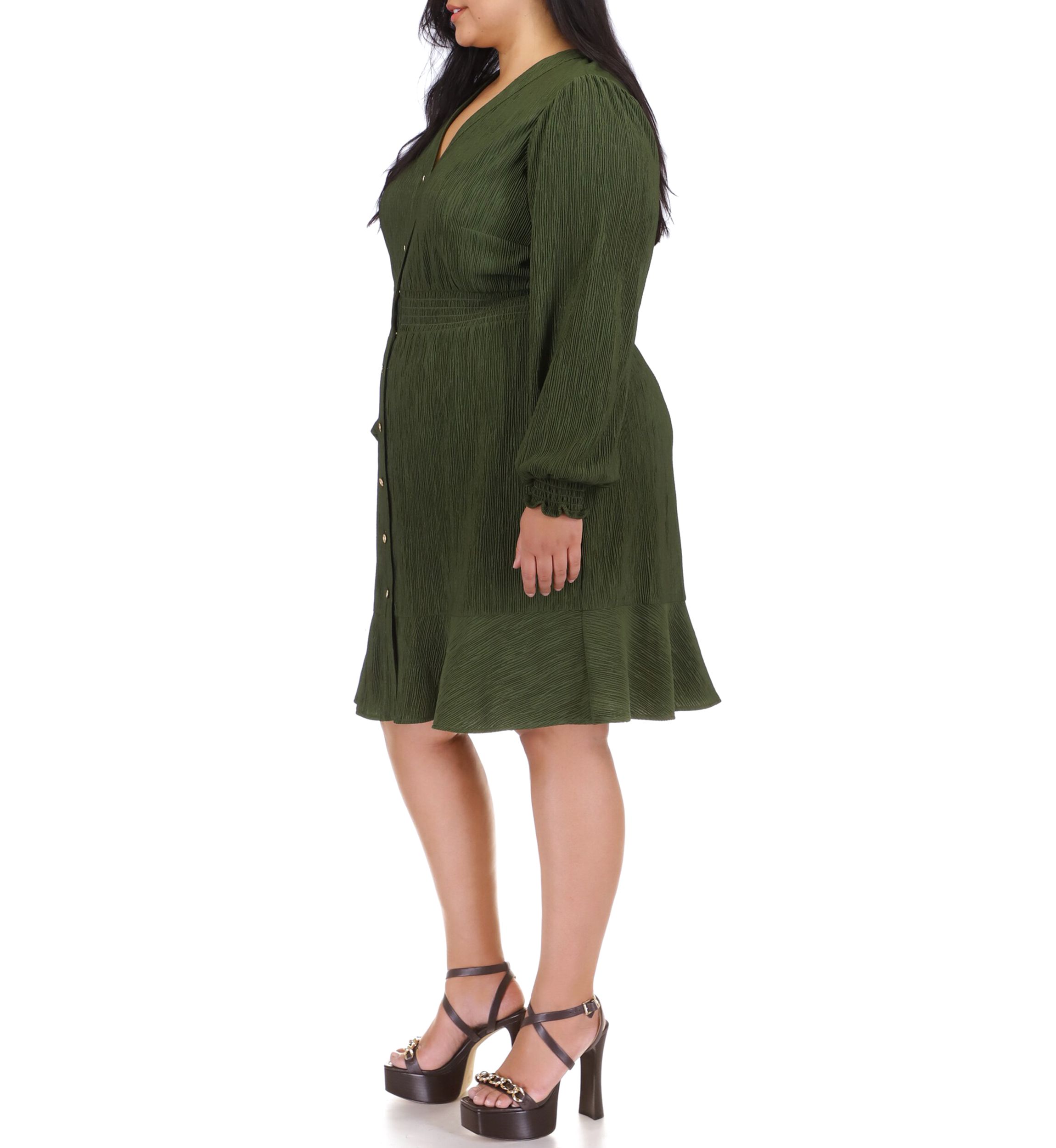 Plus Size Smocked Waist Dress