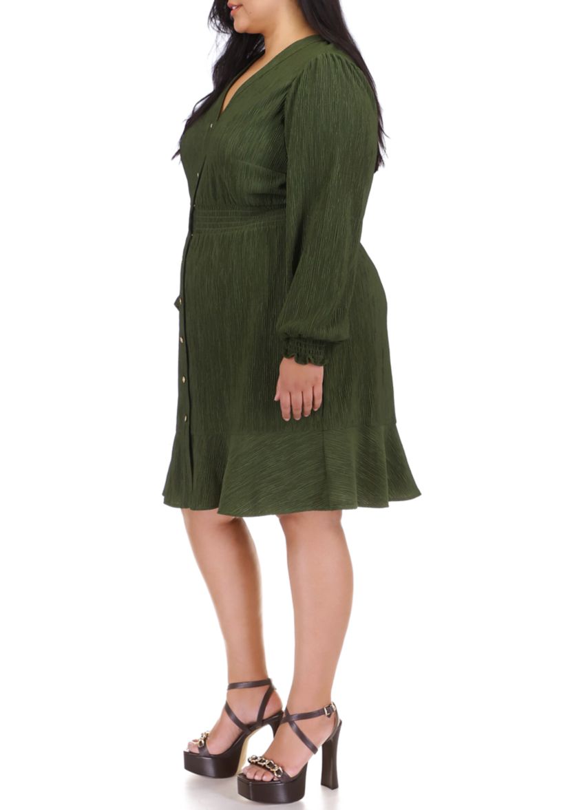 Plus Size Smocked Waist Dress