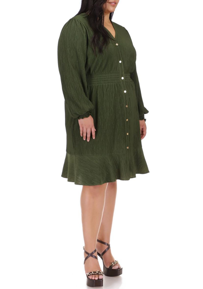 Plus Size Smocked Waist Dress