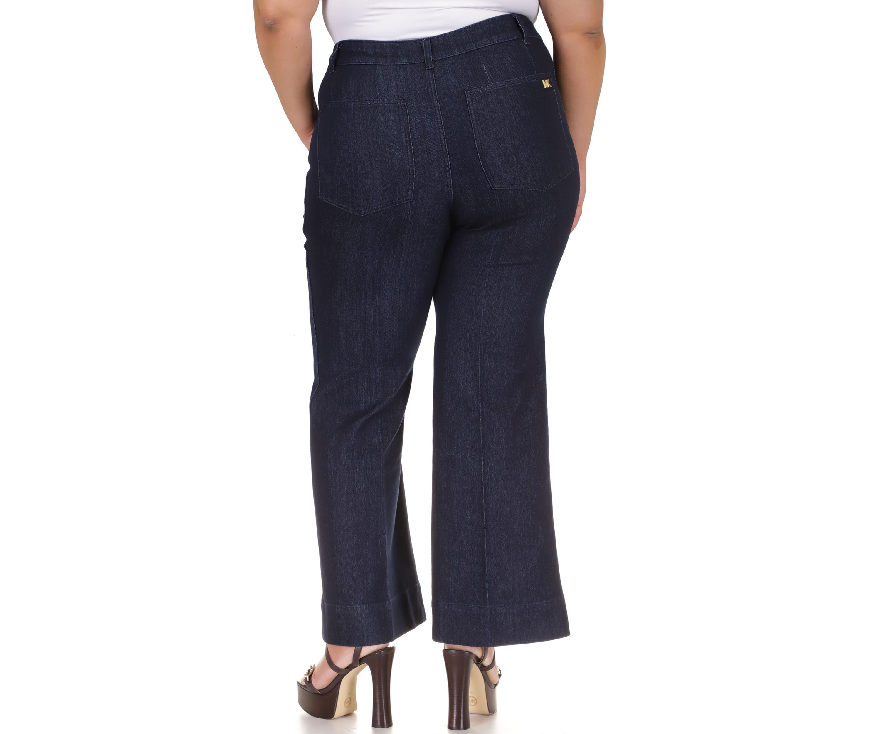 Plus Size High Rise Wide Leg Jeans