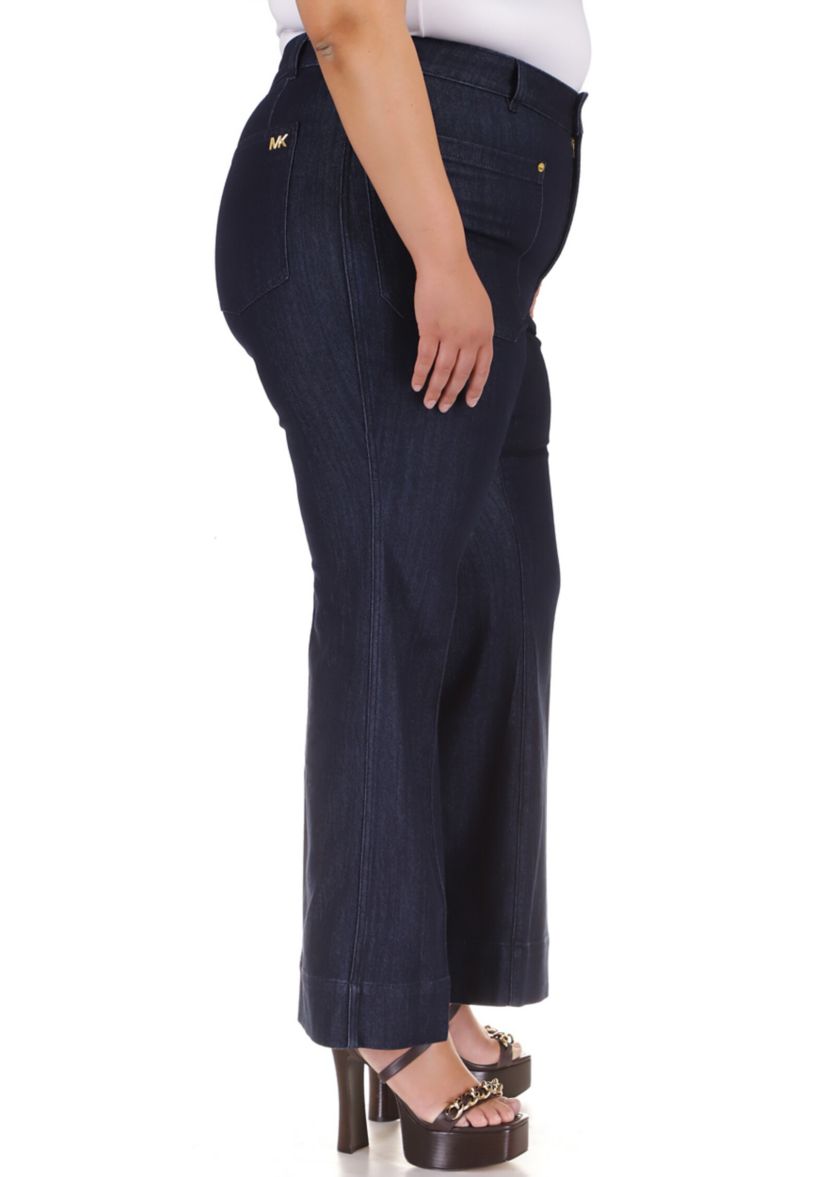 Plus Size High Rise Wide Leg Jeans