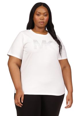 New Fashion Rhinestone Short Sleeve Luxury Men Black White T-Shirt Plus  Sizes