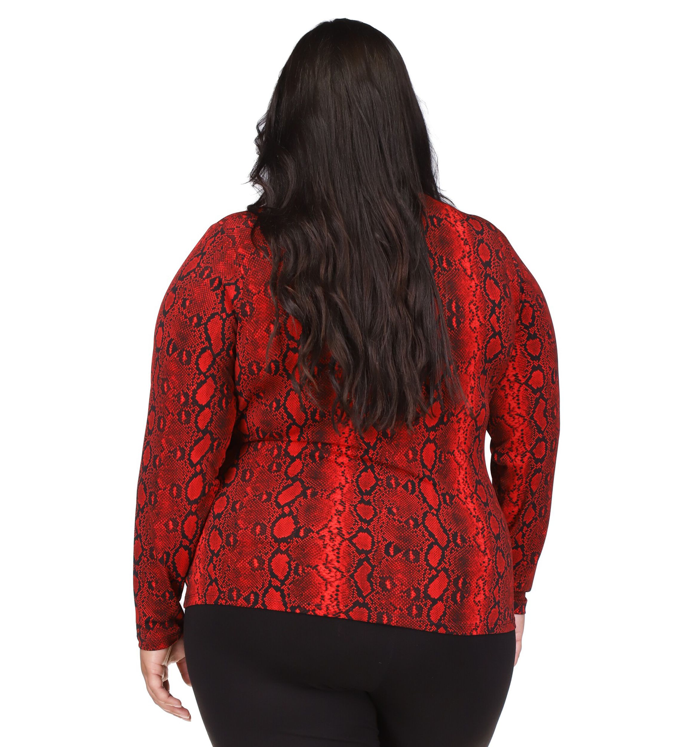 Plus Size Crossover Border Top