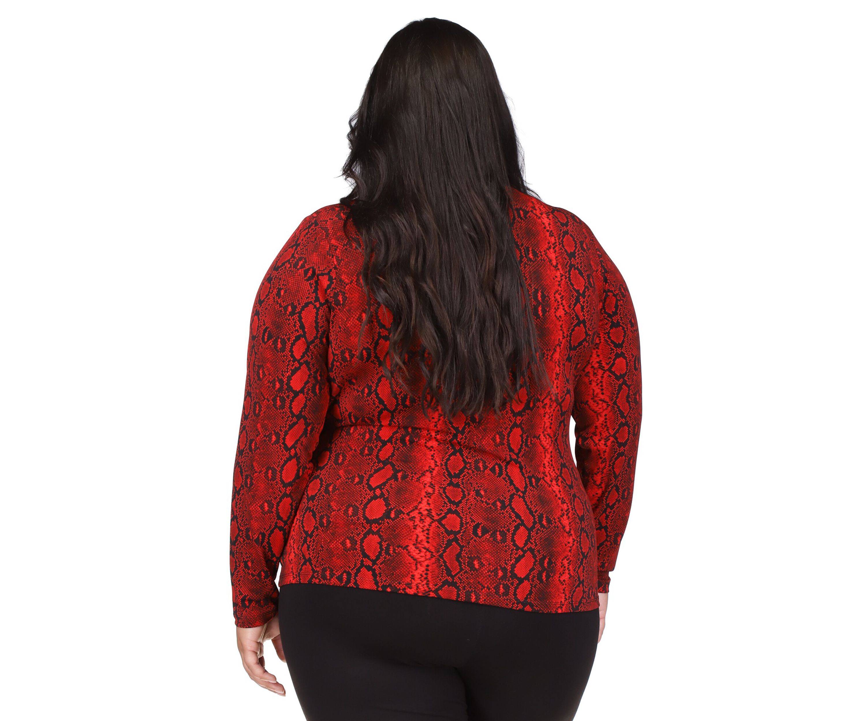 Plus Size Crossover Border Top
