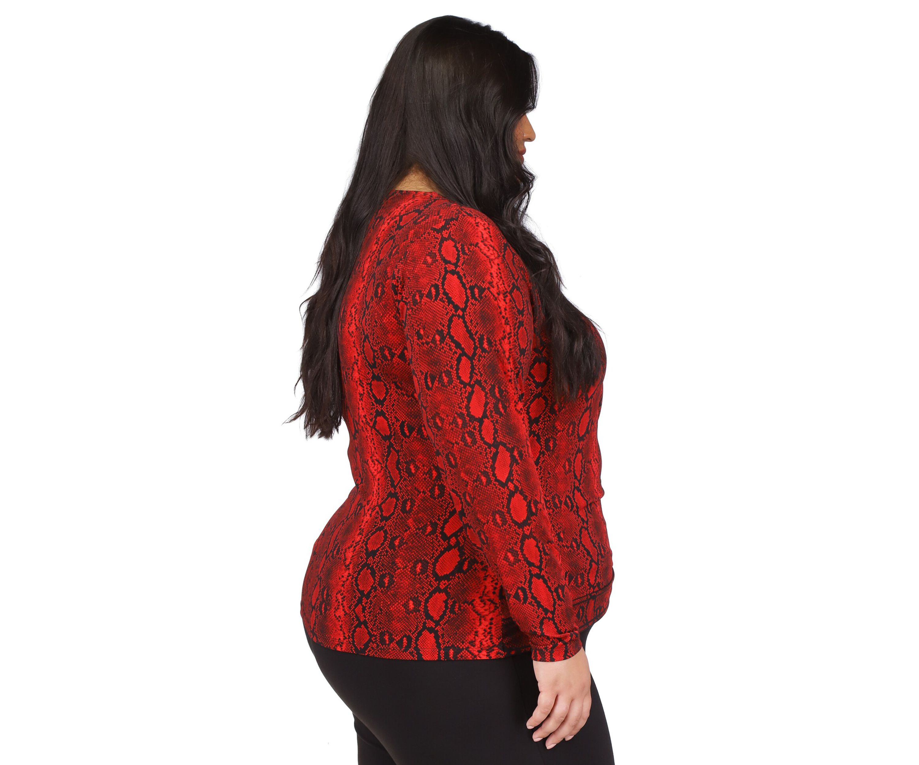 Plus Size Crossover Border Top