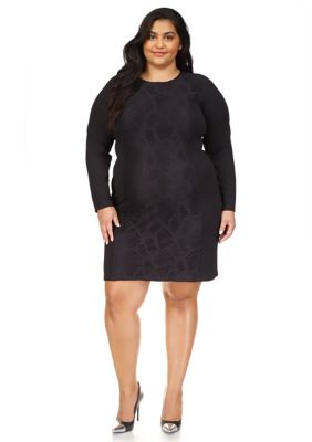 Michael Michael Kors Women's Plus Size Lace Inset Mini Dress