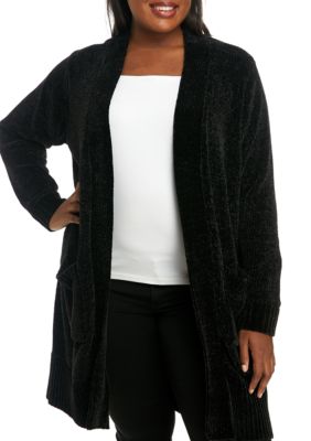 MICHAEL Michael Kors Plus Size Chenille Long Cardigan | belk