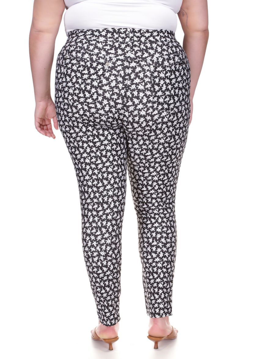 Plus Size Mini Floral Leggings