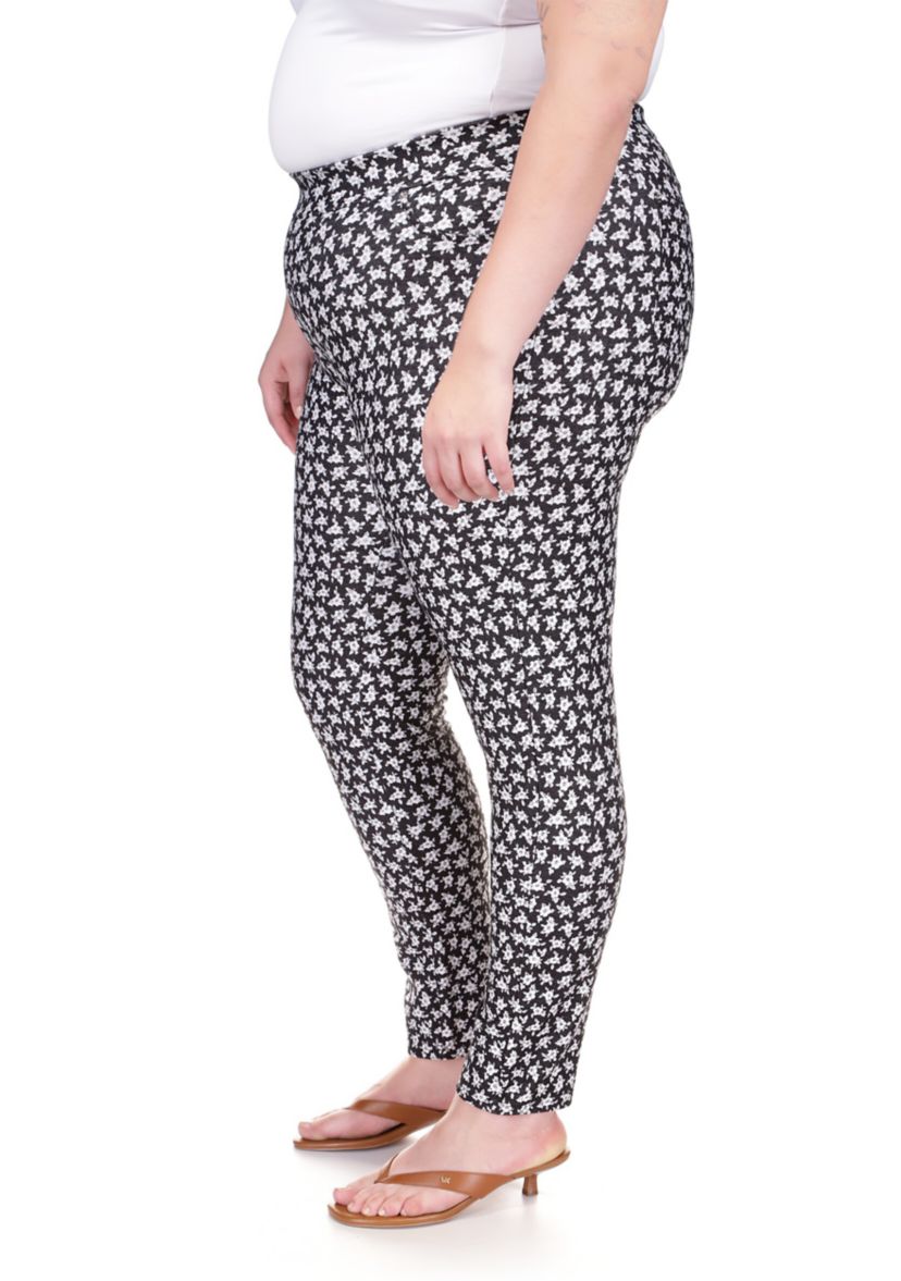 Plus Size Mini Floral Leggings