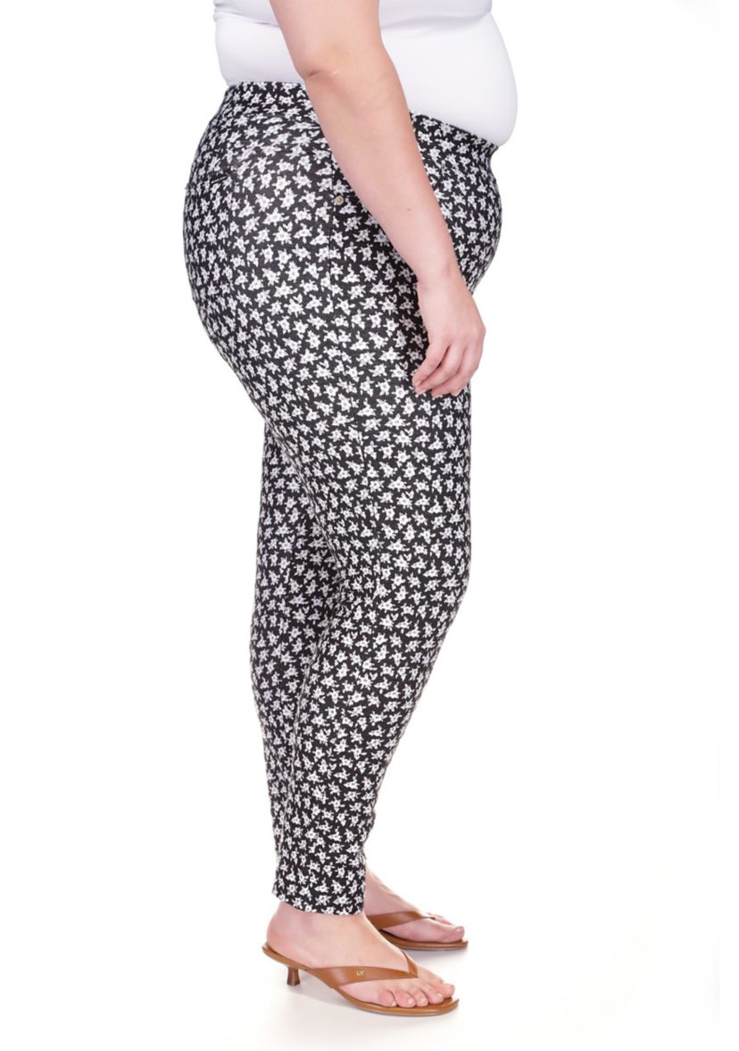 Plus Size Mini Floral Leggings
