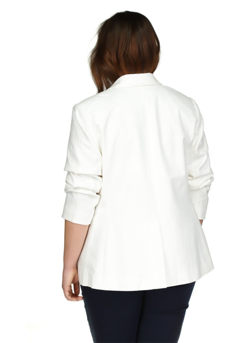 Plus Size Linen Blazer