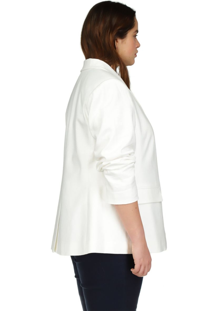 Plus Size Linen Blazer
