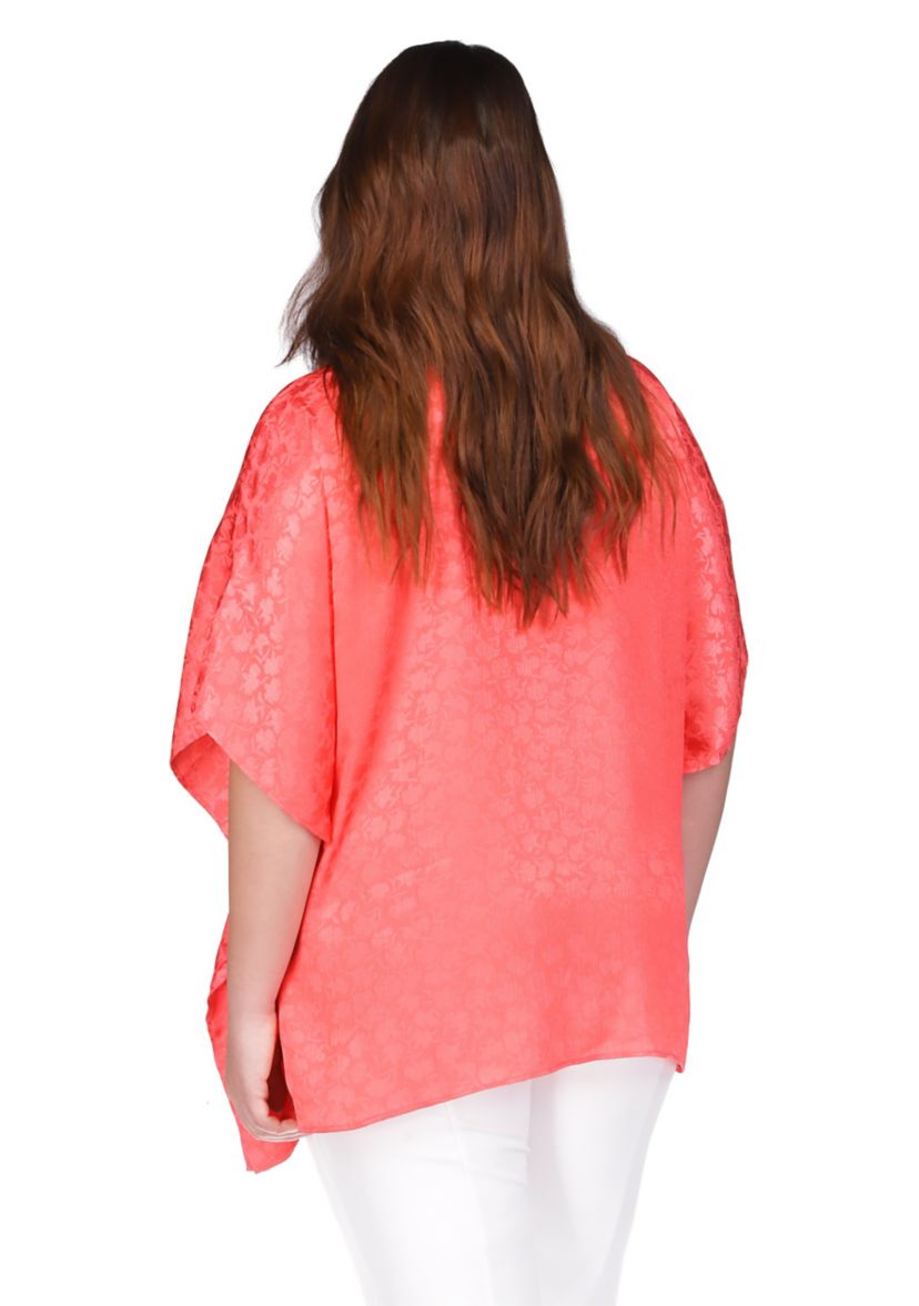 Plus Size Ocelot Dogtag Top