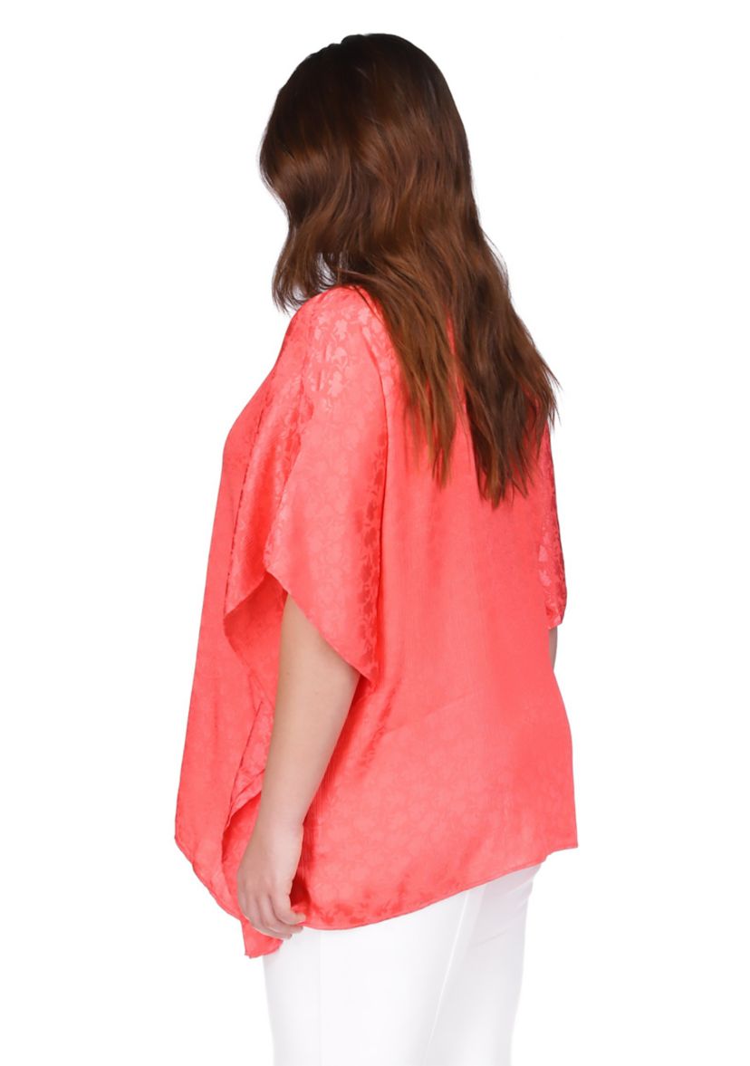 Plus Size Ocelot Dogtag Top