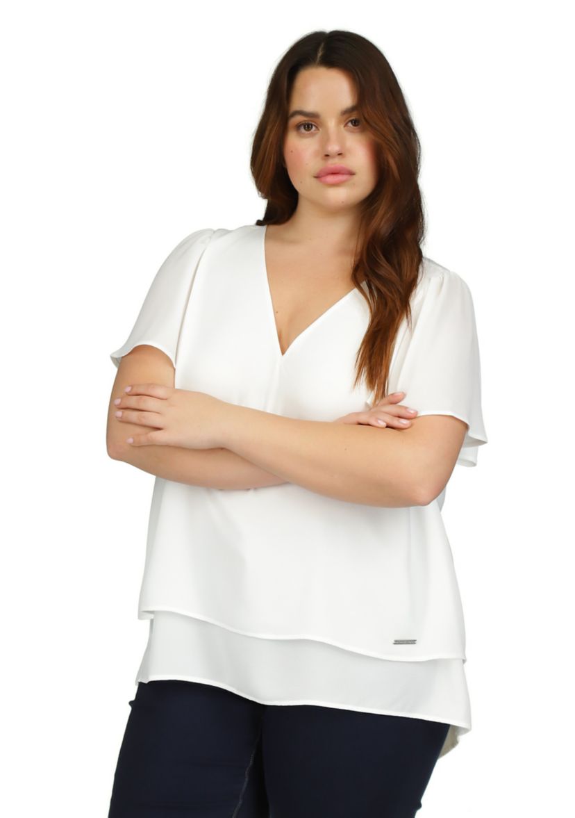 Plus Size Double Layered Top