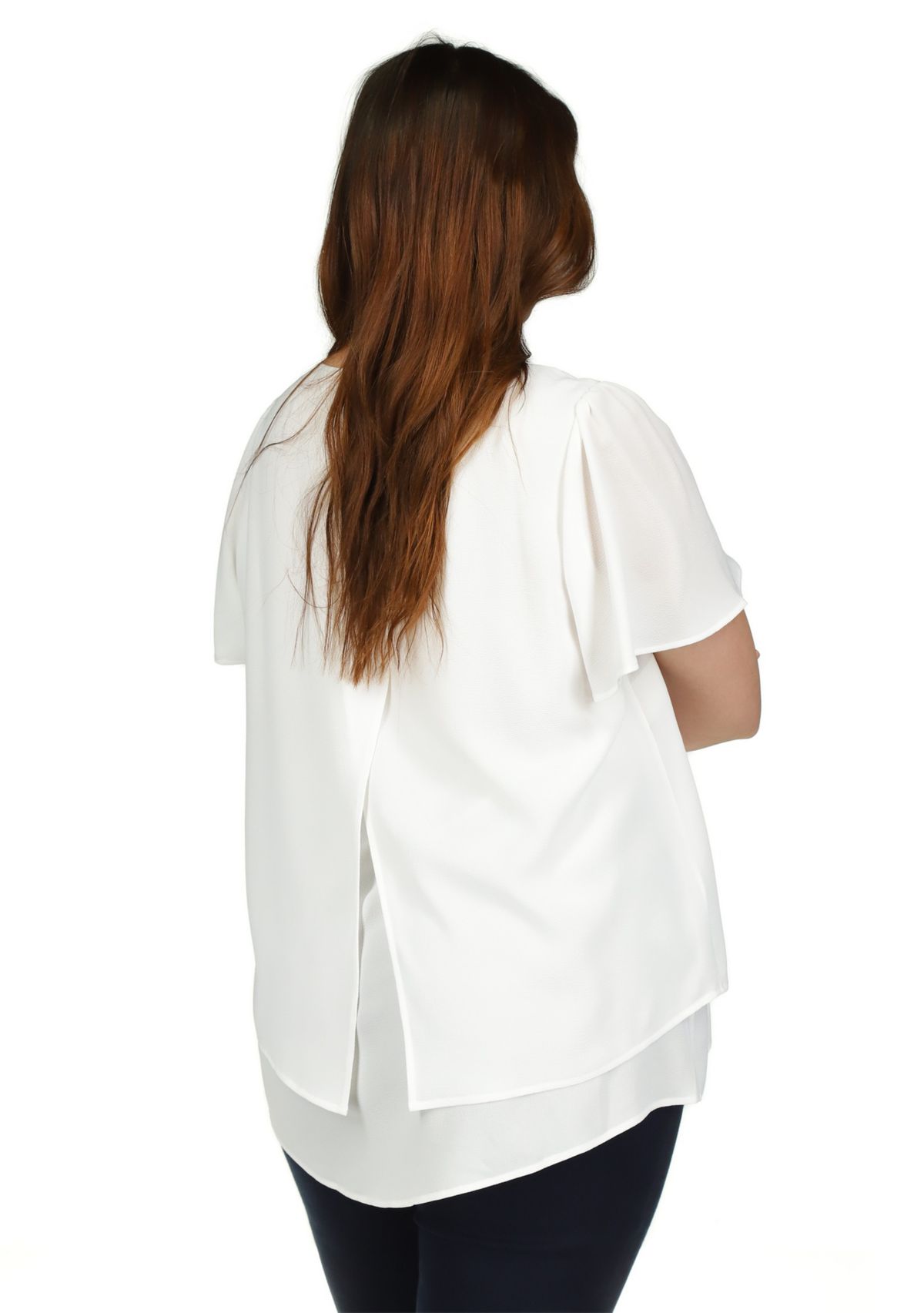 Plus Size Double Layered Top