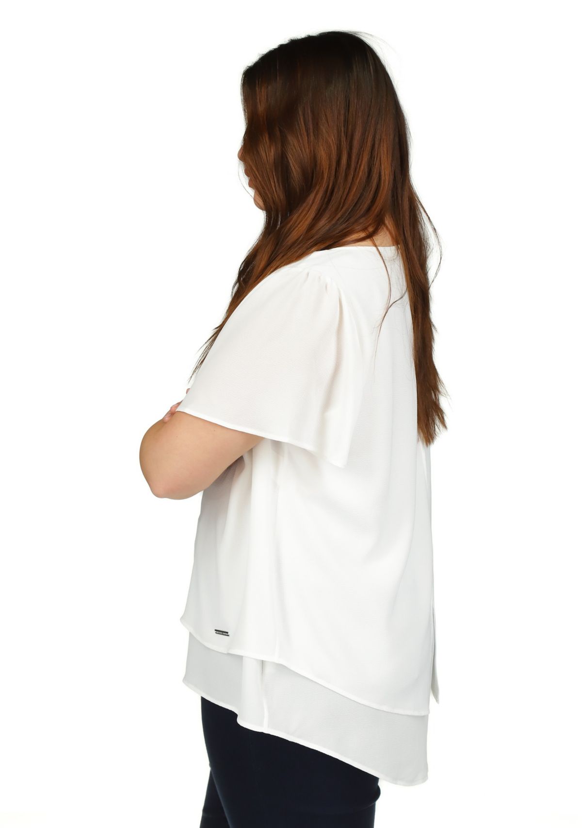 Plus Size Double Layered Top