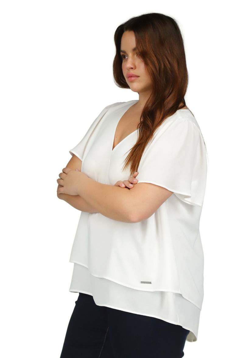 Plus Size Double Layered Top