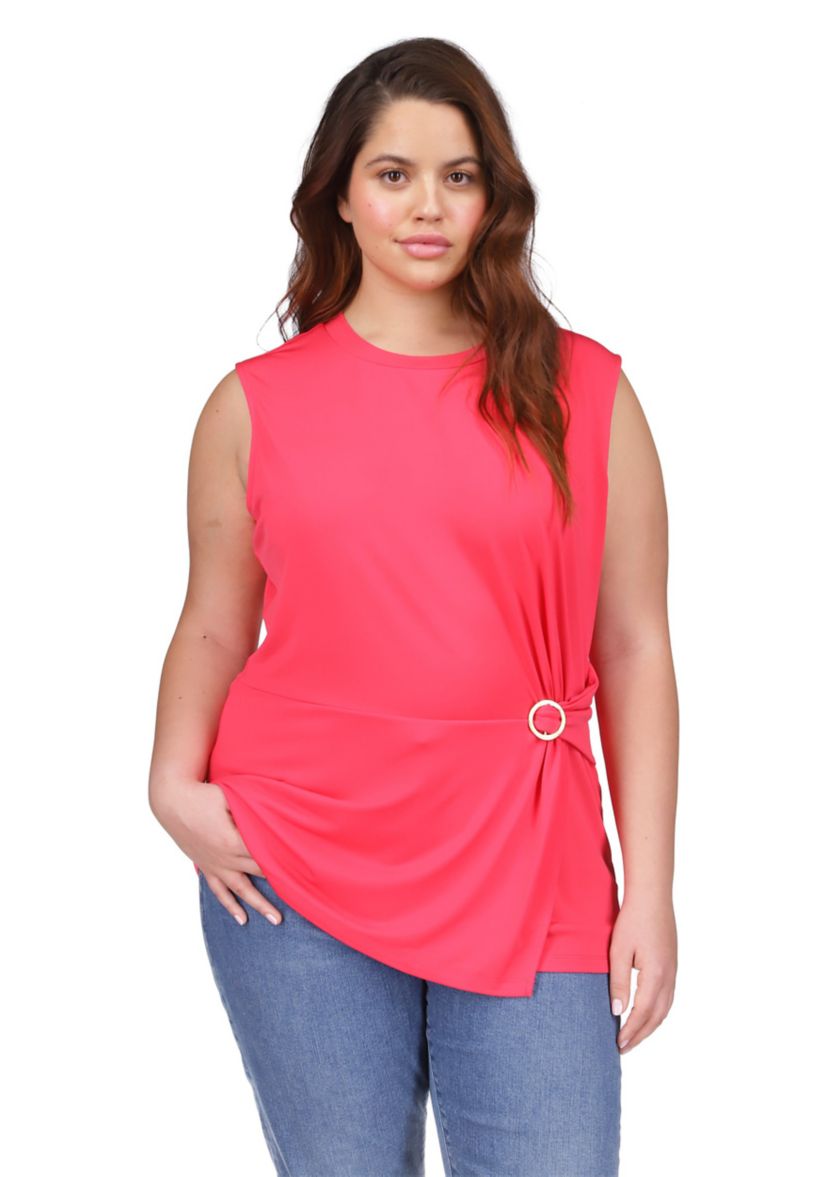 Plus Size Ring Twist Top