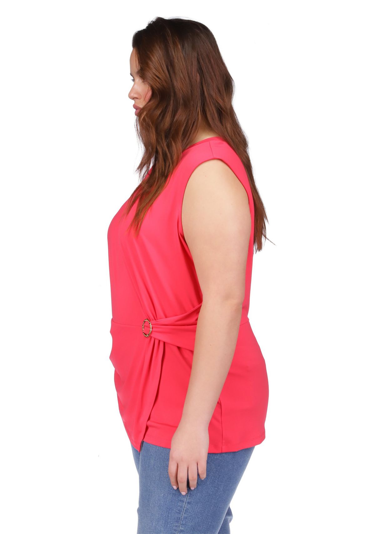 Plus Size Ring Twist Top