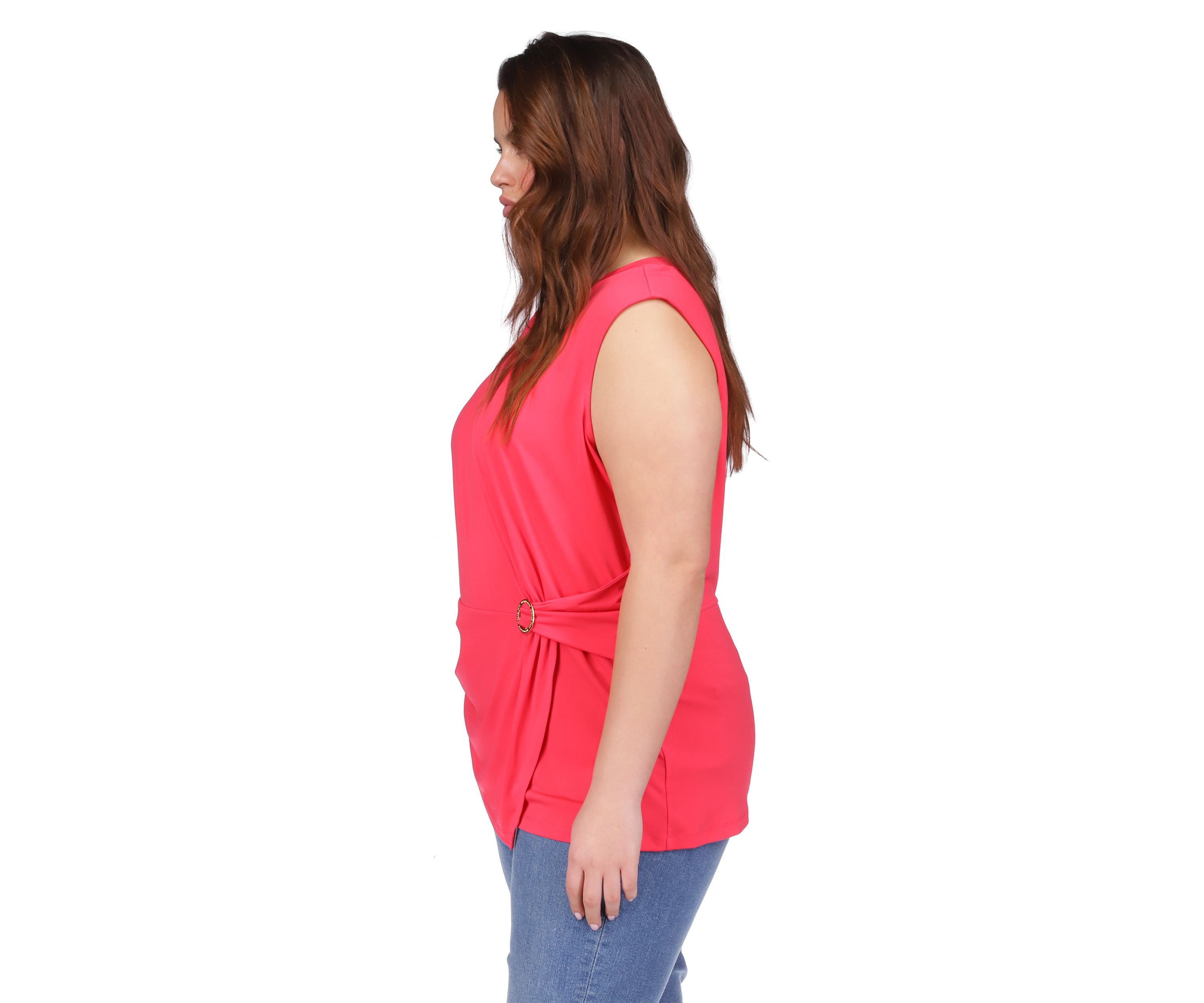Plus Size Ring Twist Top