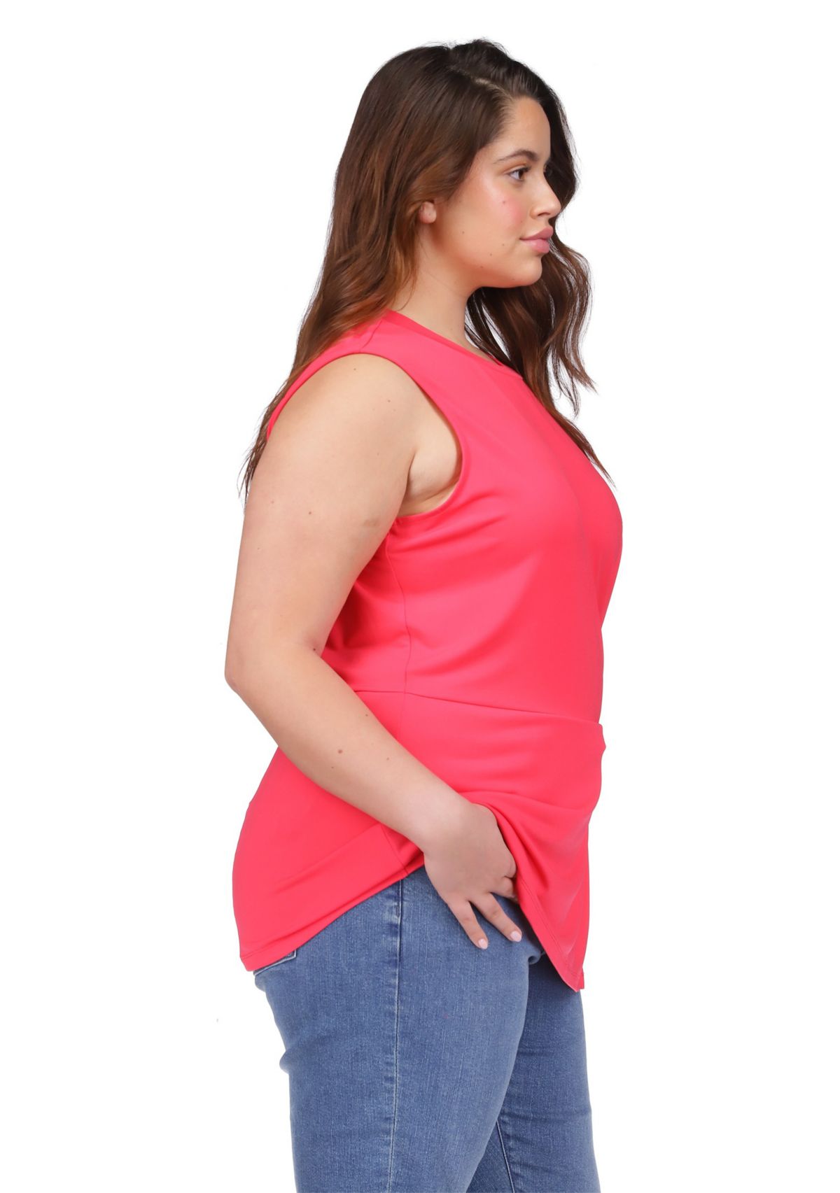 Plus Size Ring Twist Top