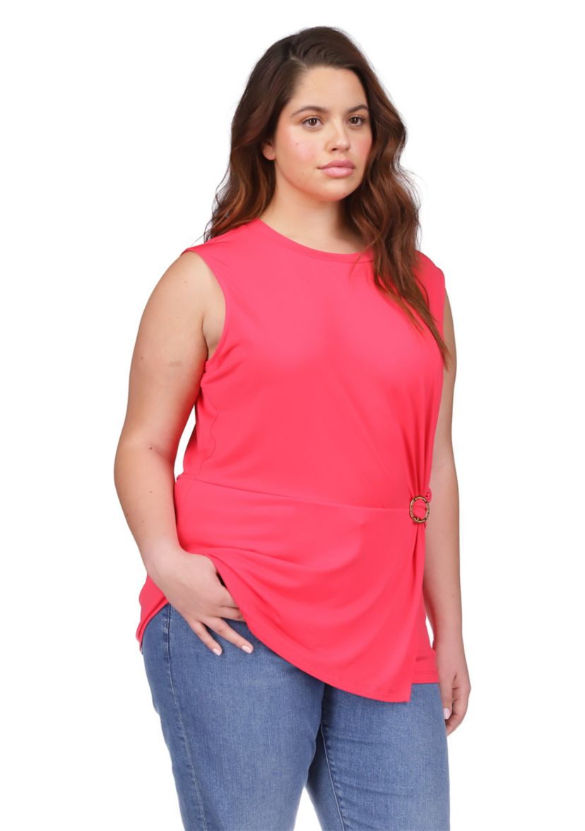 Plus Size Ring Twist Top