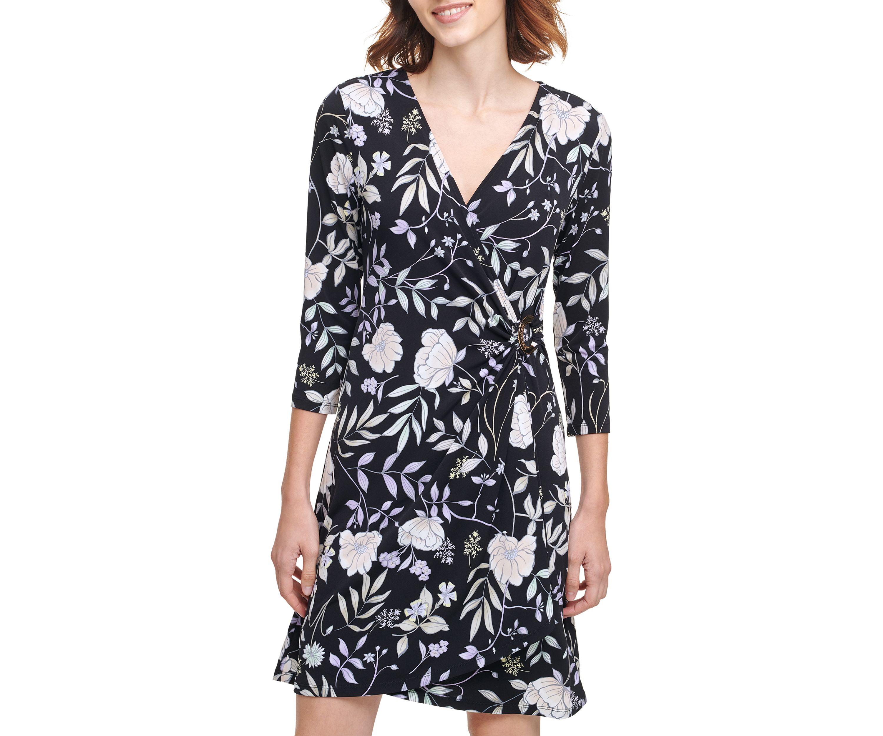 Floral Wrap Dress 