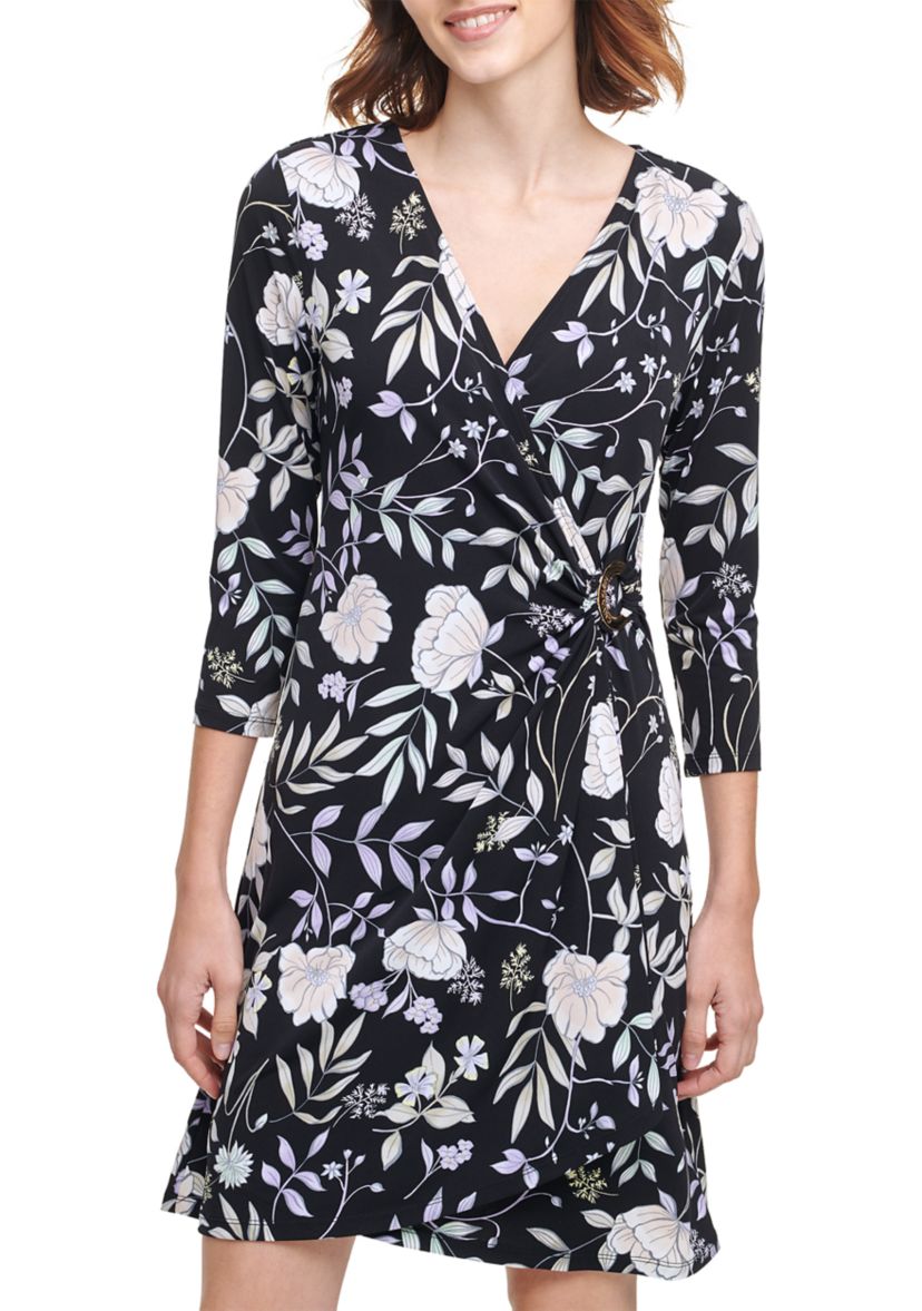 Floral Wrap Dress 