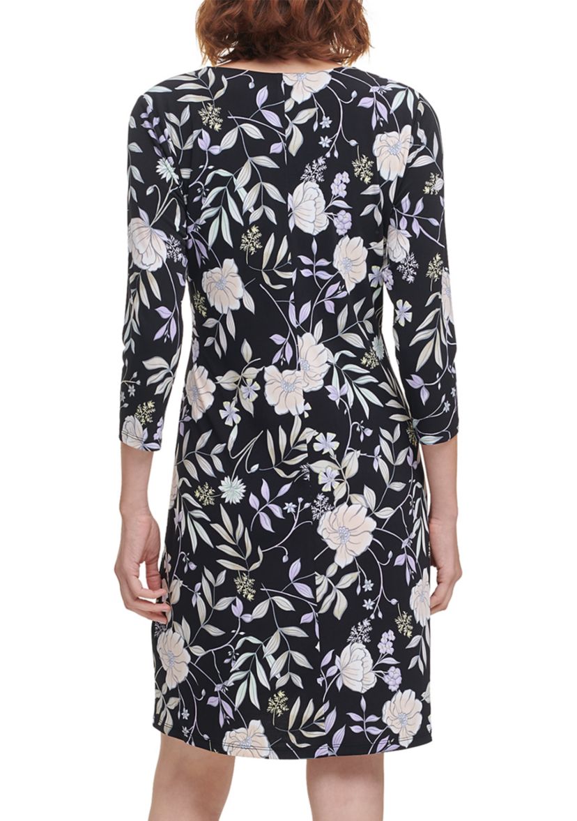 Floral Wrap Dress 
