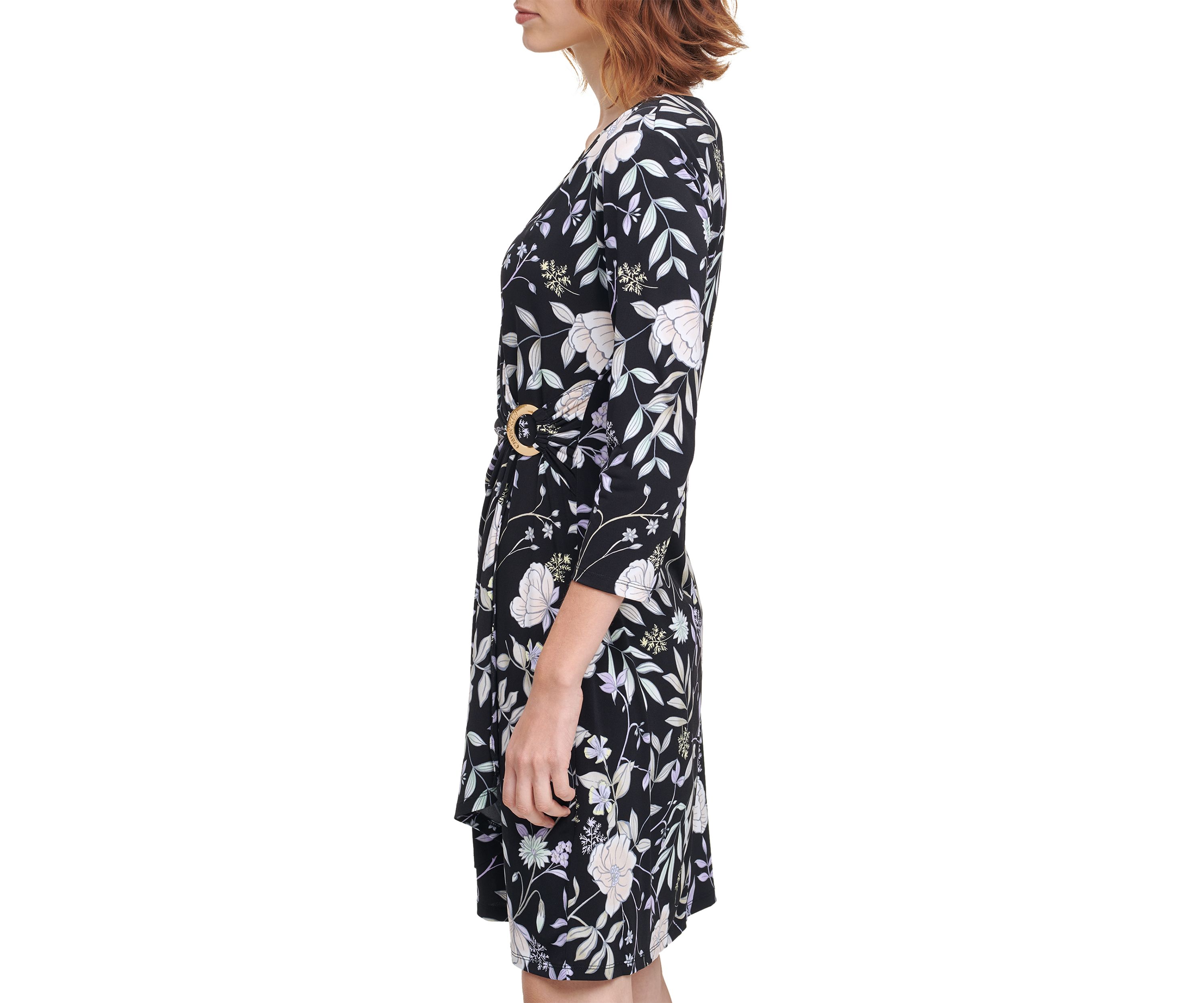 Floral Wrap Dress 