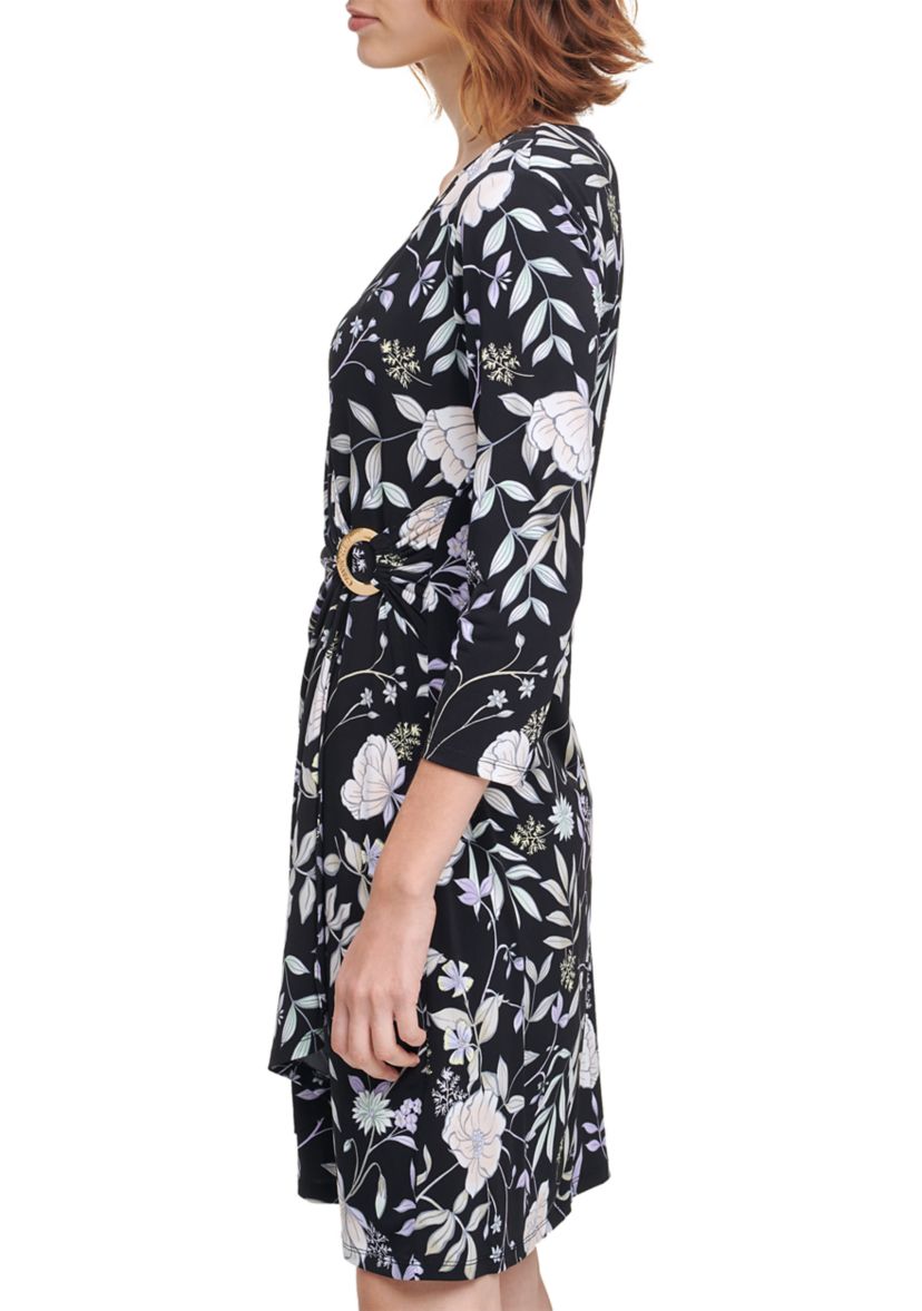 Floral Wrap Dress 