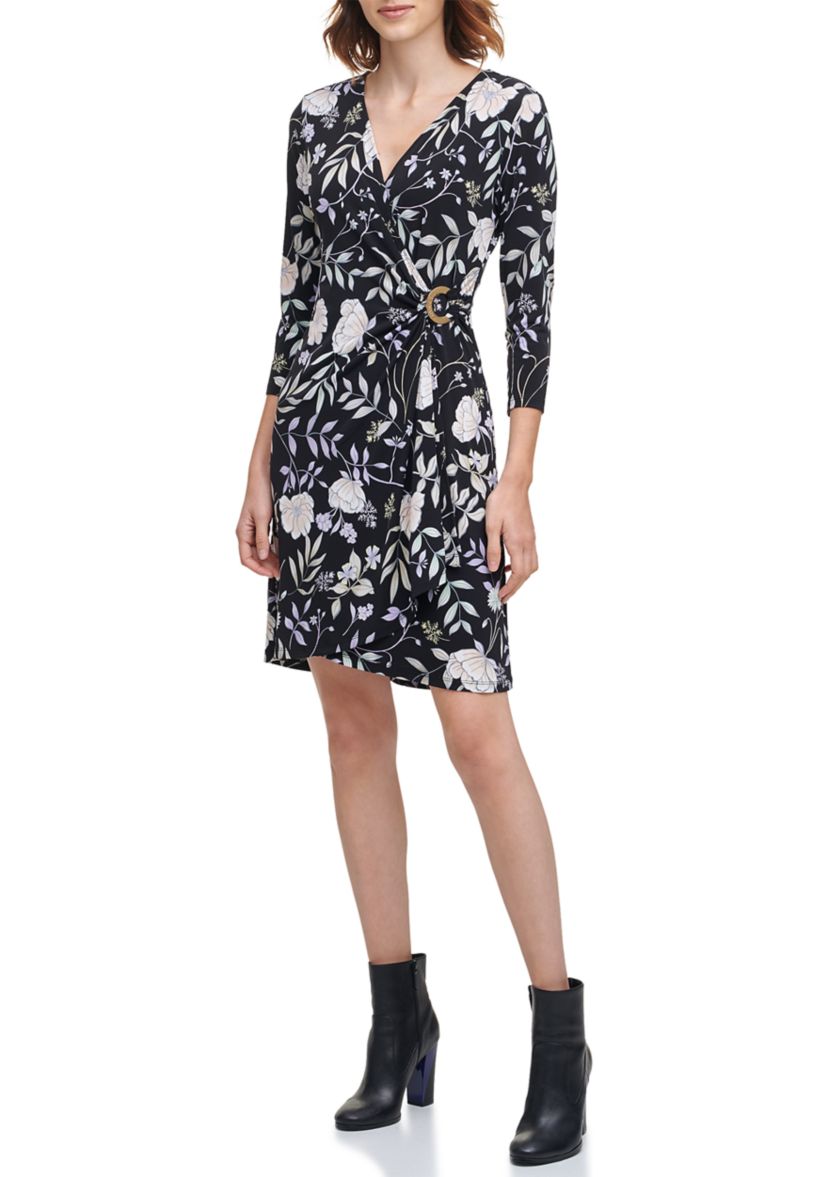 Floral Wrap Dress 