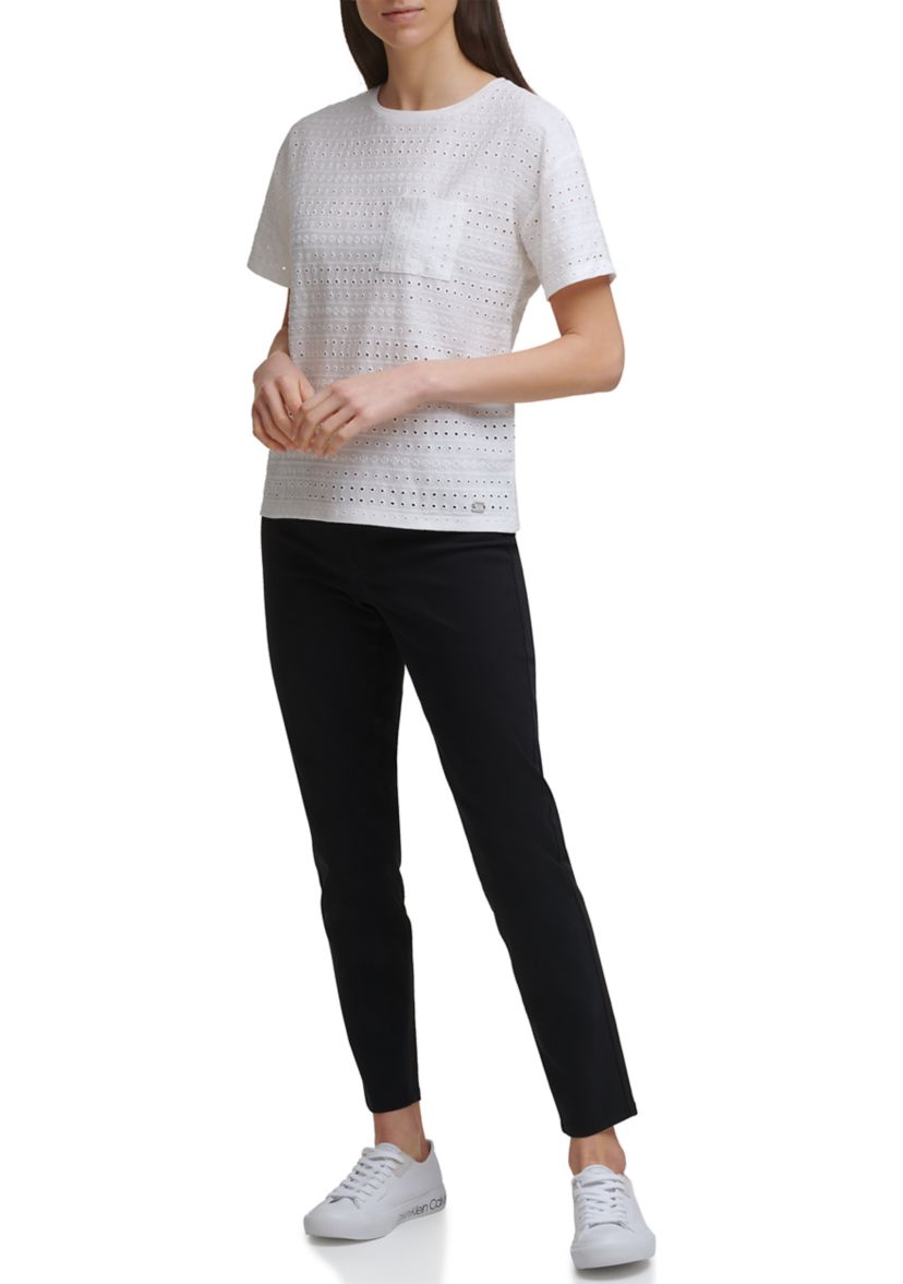 Short Sleeve Crochet T-Shirt