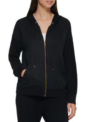 Calvin Klein Women s Zip Jacket with Hood belk