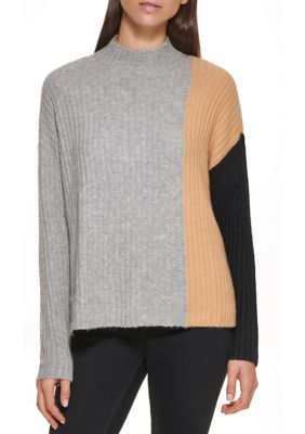 Calvin Klein Women's Long Sleeve Color Block Sweater | belk