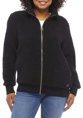 Calvin Klein Zip Front Sherpa Jacket | belk